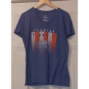 Florida Gators Women’s Fanatics Blue V-Neck Short Sleeve T-Shirt -Size Large